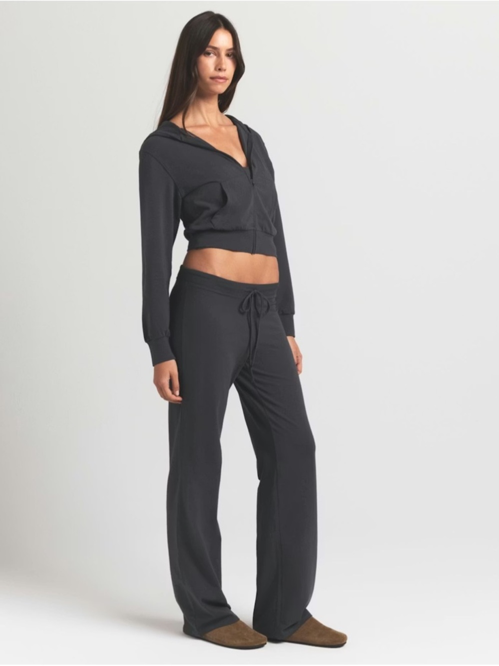 Skims Technically Constructed Women’s Straight Leg Cotton Jersey Pants, XL
